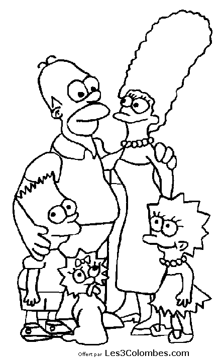 Dibujo para colorear: Simpsons (Dibujos animados) #23930 - Dibujos para Colorear e Imprimir Gratis