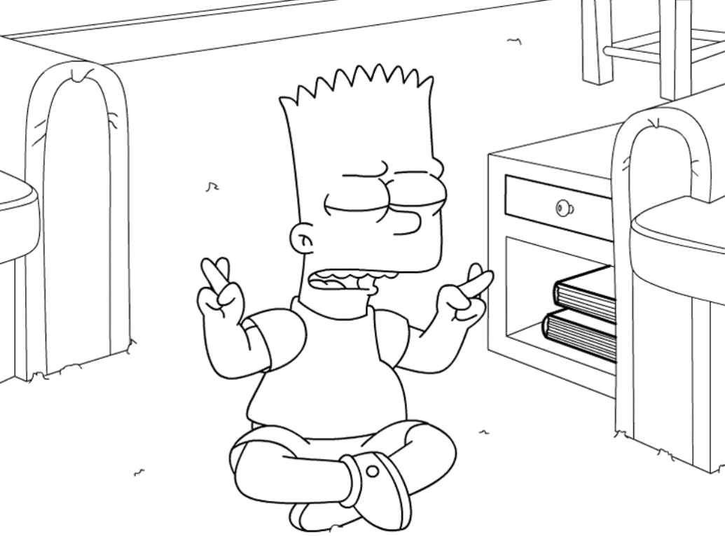 Dibujo para colorear: Simpsons (Dibujos animados) #23946 - Dibujos para Colorear e Imprimir Gratis
