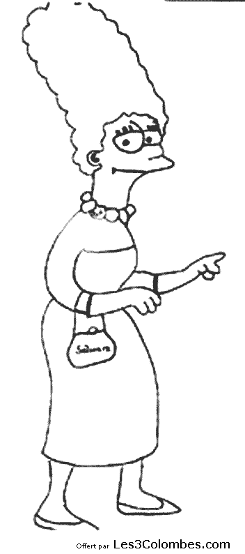 Dibujo para colorear: Simpsons (Dibujos animados) #23947 - Dibujos para Colorear e Imprimir Gratis