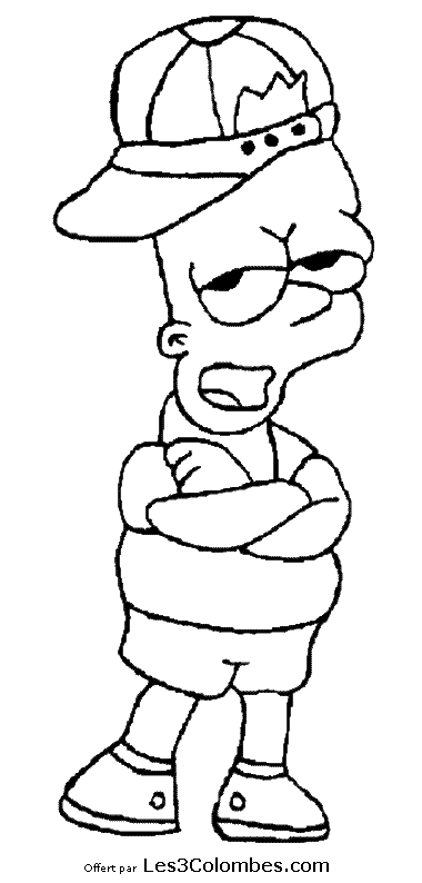 Dibujo para colorear: Simpsons (Dibujos animados) #23951 - Dibujos para Colorear e Imprimir Gratis