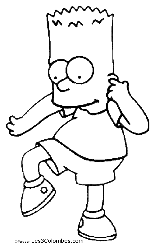 Dibujo para colorear: Simpsons (Dibujos animados) #23957 - Dibujos para Colorear e Imprimir Gratis