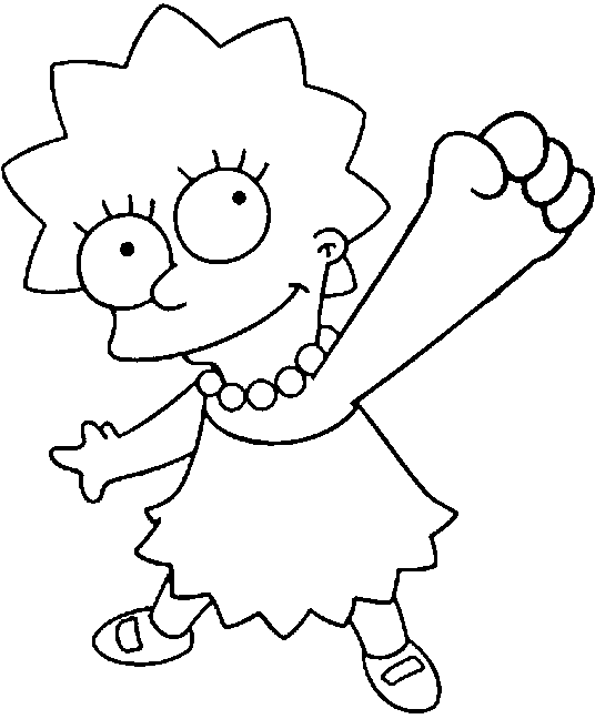 Dibujo para colorear: Simpsons (Dibujos animados) #23961 - Dibujos para Colorear e Imprimir Gratis