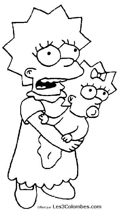 Dibujo para colorear: Simpsons (Dibujos animados) #23963 - Dibujos para Colorear e Imprimir Gratis