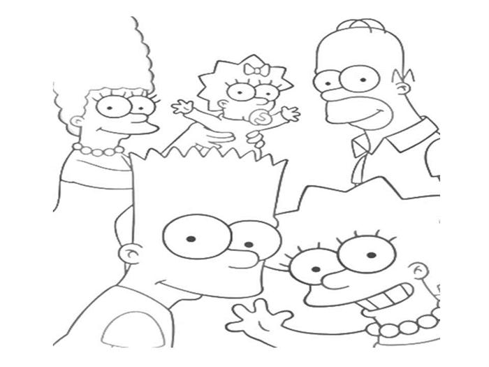 Dibujo para colorear: Simpsons (Dibujos animados) #23966 - Dibujos para Colorear e Imprimir Gratis