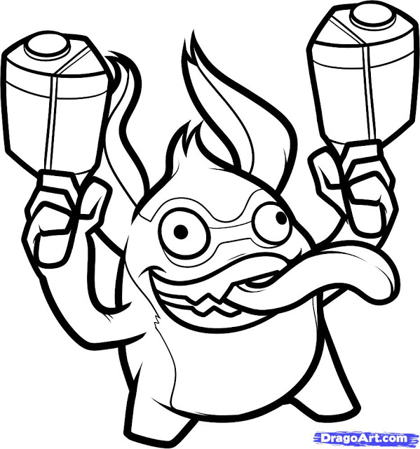 Dibujo para colorear: Skylanders (Dibujos animados) #43411 - Dibujos para Colorear e Imprimir Gratis