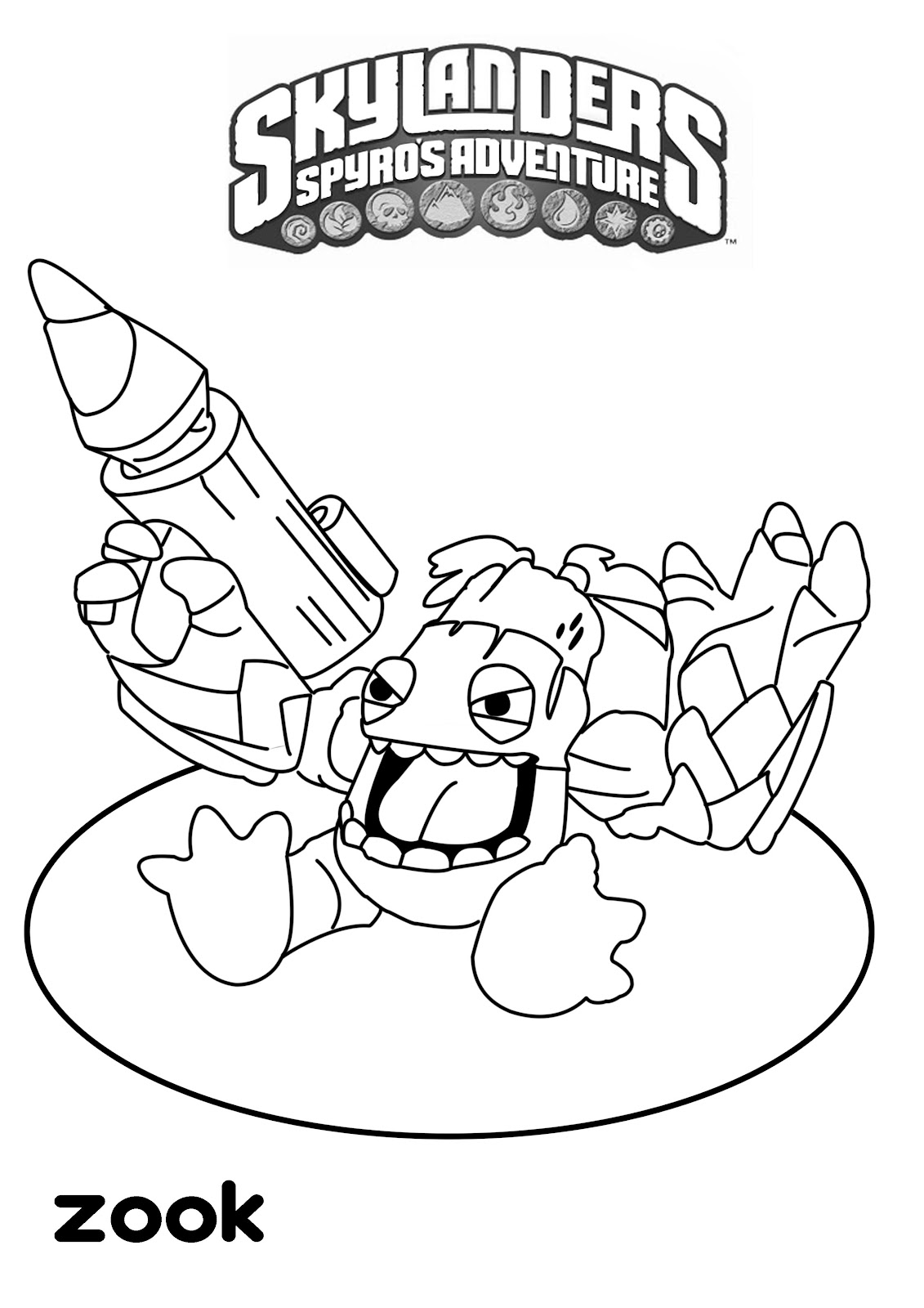 Dibujo para colorear: Skylanders (Dibujos animados) #43415 - Dibujos para Colorear e Imprimir Gratis