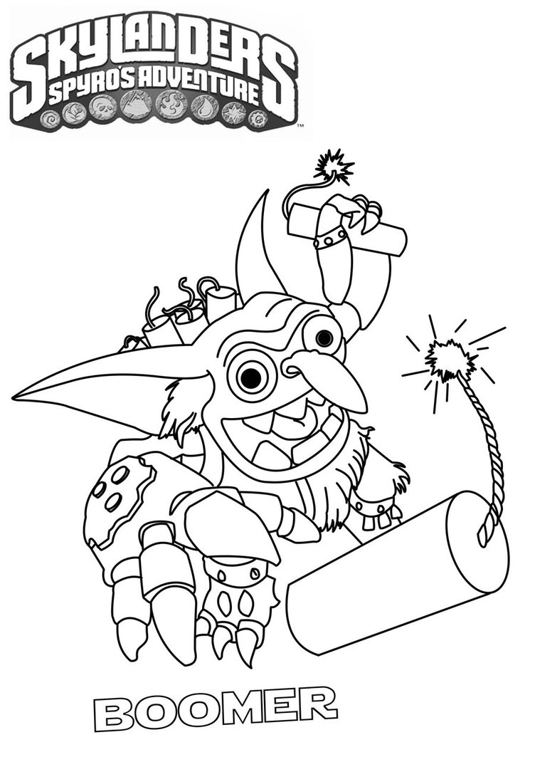 Dibujo para colorear: Skylanders (Dibujos animados) #43419 - Dibujos para Colorear e Imprimir Gratis