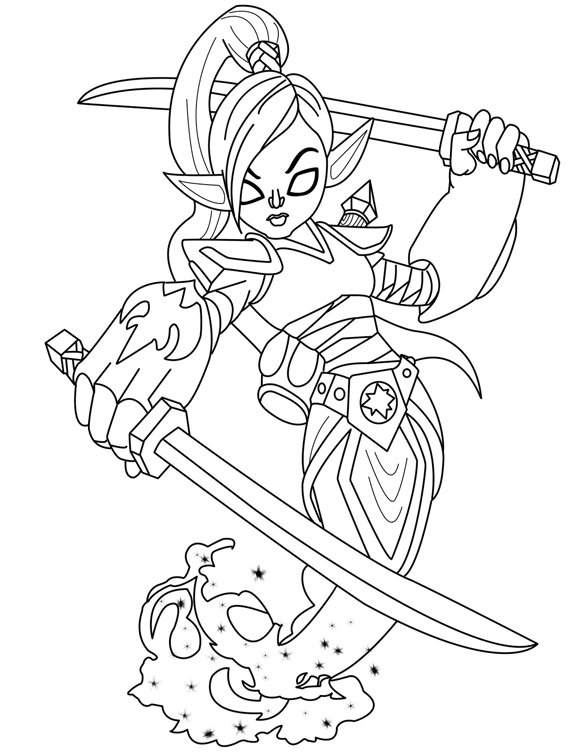 Dibujo para colorear: Skylanders (Dibujos animados) #43526 - Dibujos para Colorear e Imprimir Gratis