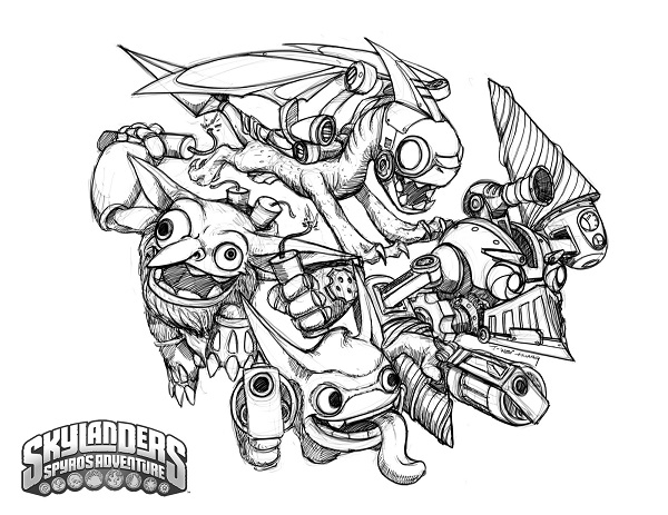 Dibujo para colorear: Skylanders (Dibujos animados) #43557 - Dibujos para Colorear e Imprimir Gratis