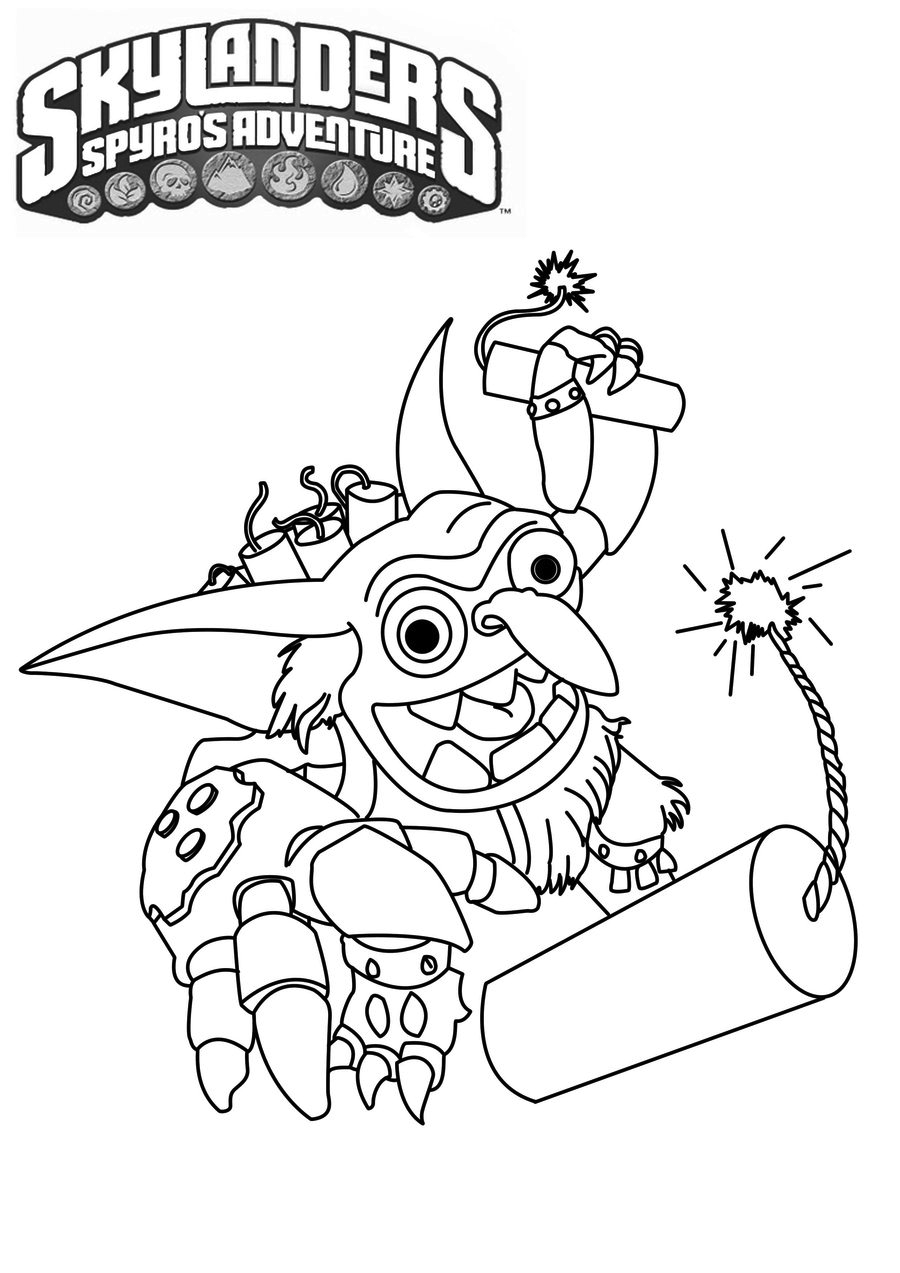 Dibujo para colorear: Skylanders (Dibujos animados) #43572 - Dibujos para Colorear e Imprimir Gratis