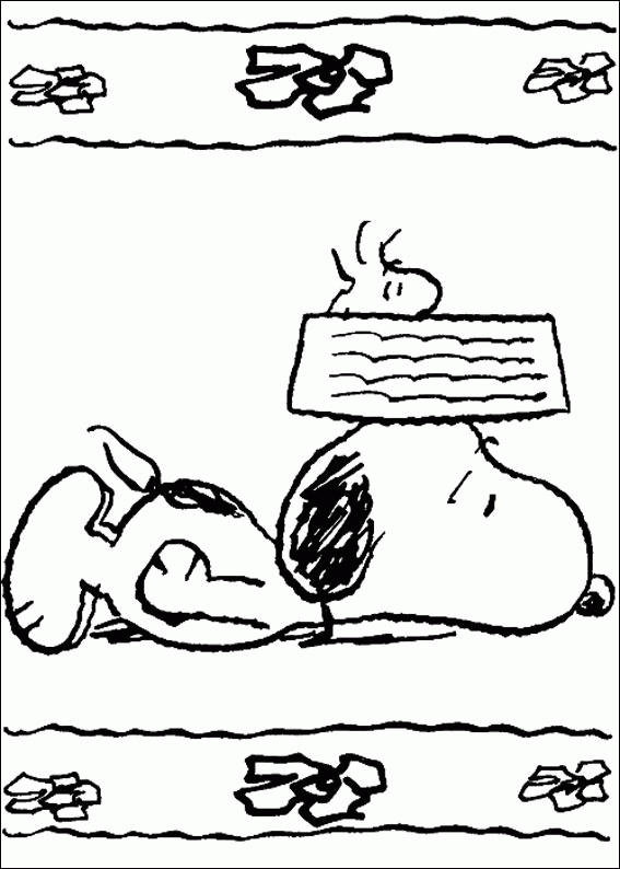 Dibujo para colorear: Snoopy (Dibujos animados) #27063 - Dibujos para Colorear e Imprimir Gratis