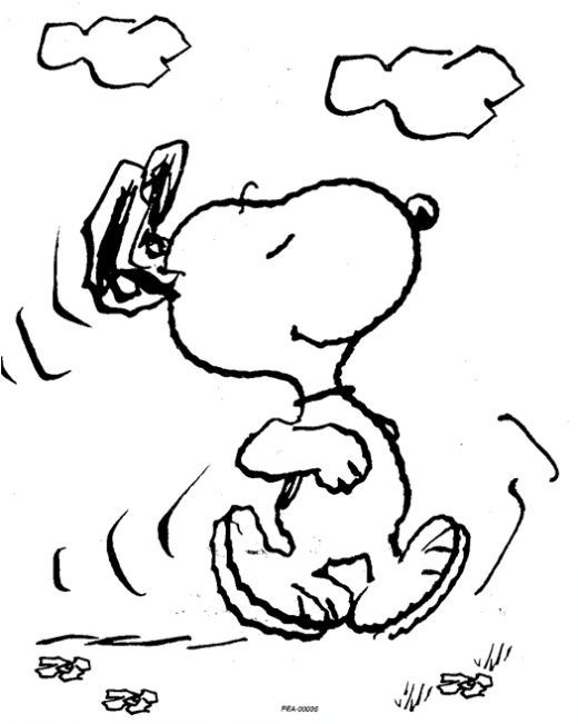 Dibujo para colorear: Snoopy (Dibujos animados) #27069 - Dibujos para Colorear e Imprimir Gratis