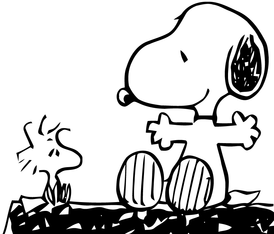  Snoopy  27076 Dibujos animados Colorear dibujos gratis