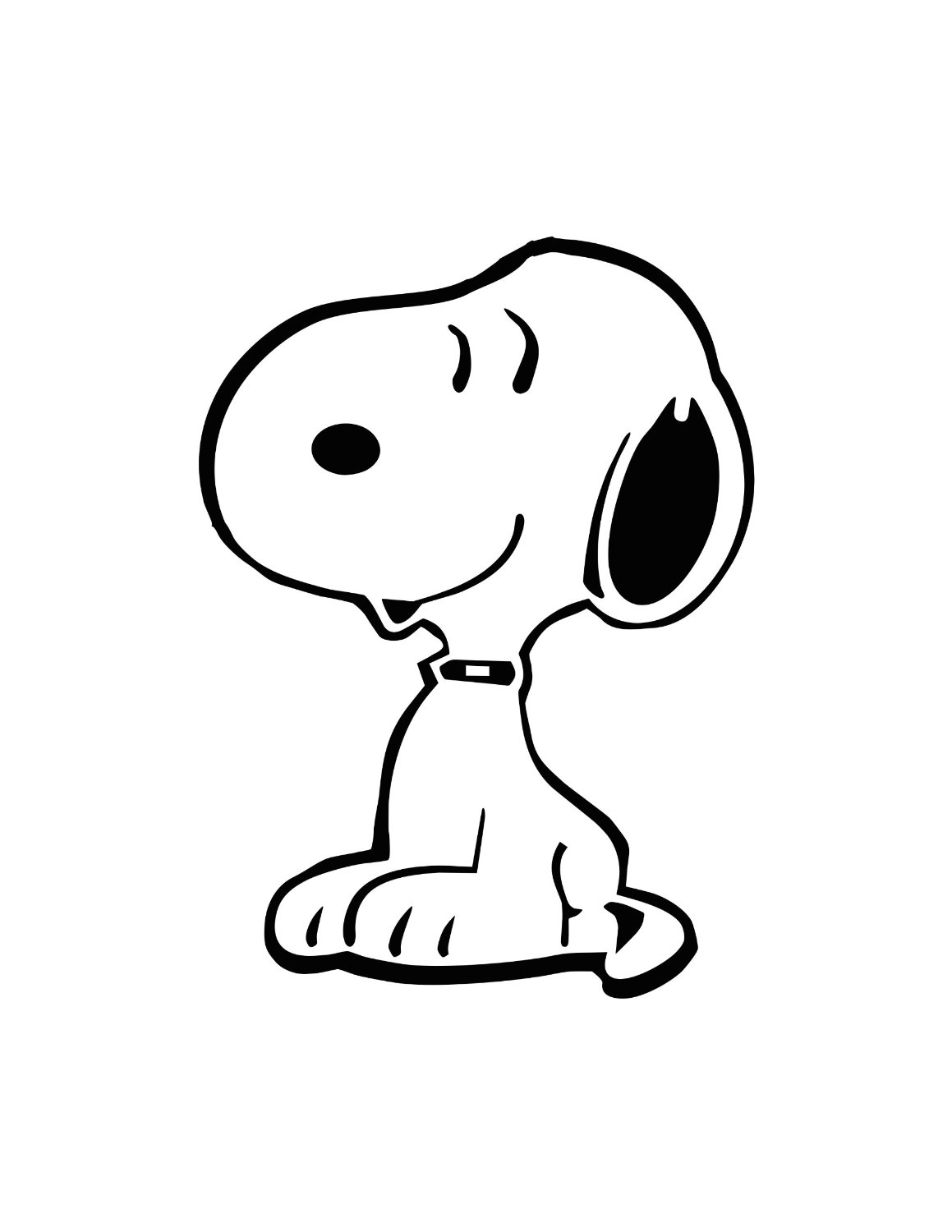 Dibujos de Snoopy #27108 (Dibujos animados) para colorear – Páginas  imprimibles gratis