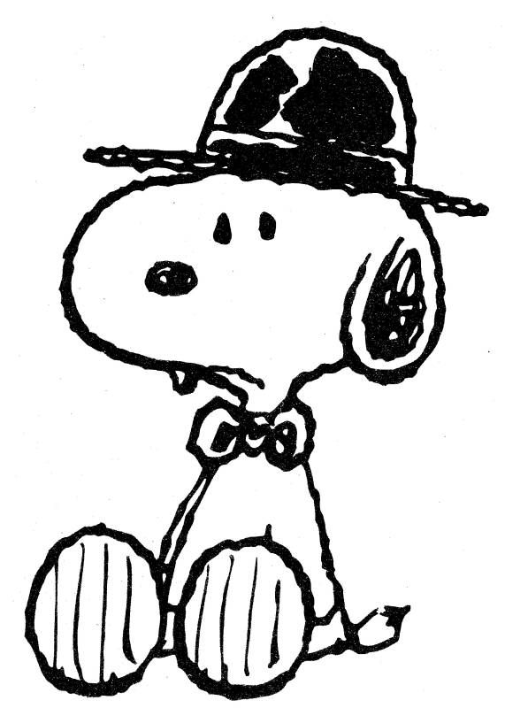 Dibujo para colorear: Snoopy (Dibujos animados) #27166 - Dibujos para Colorear e Imprimir Gratis