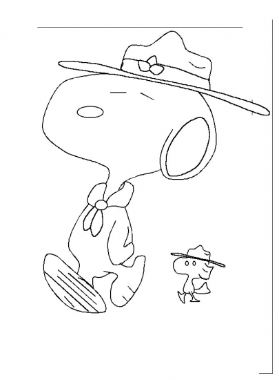 Dibujo para colorear: Snoopy (Dibujos animados) #27178 - Dibujos para Colorear e Imprimir Gratis