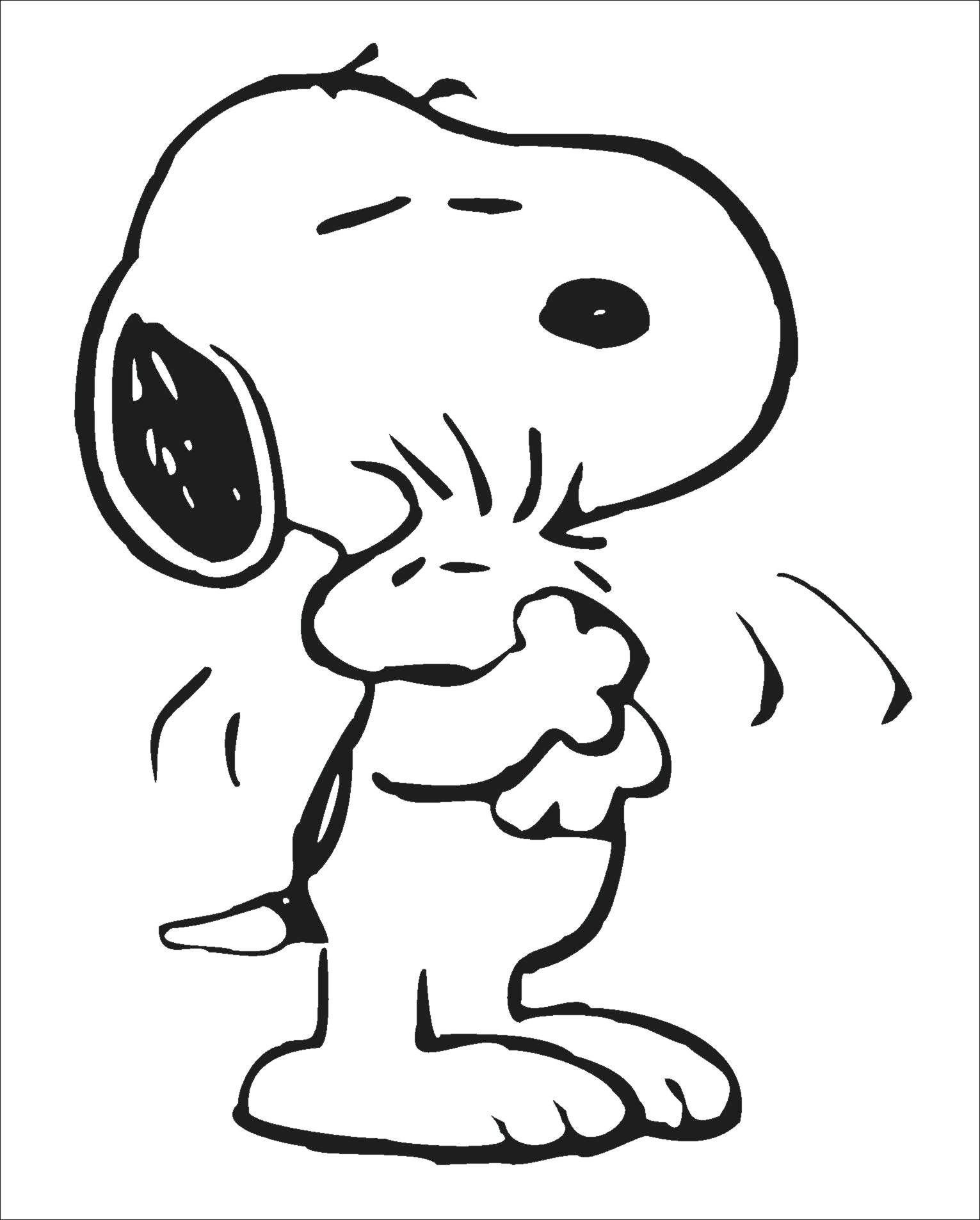  Snoopy  Dibujos animados Colorear dibujos gratis