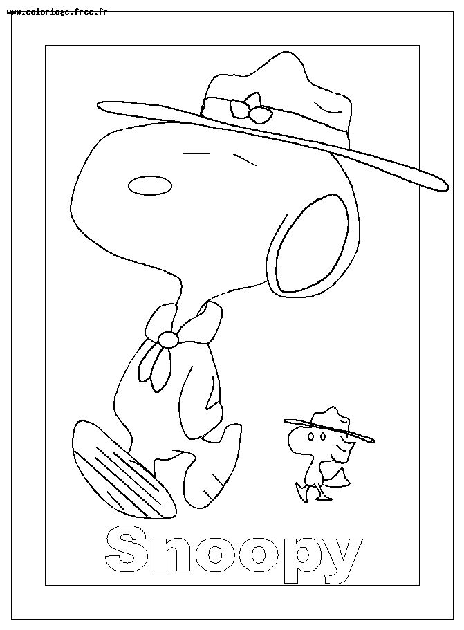 Dibujo para colorear: Snoopy (Dibujos animados) #27241 - Dibujos para Colorear e Imprimir Gratis