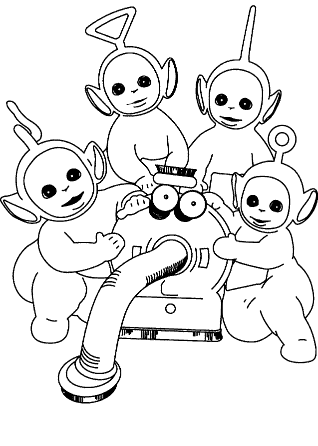 Dibujo para colorear: Teletubbies (Dibujos animados) #49663 - Dibujos para Colorear e Imprimir Gratis