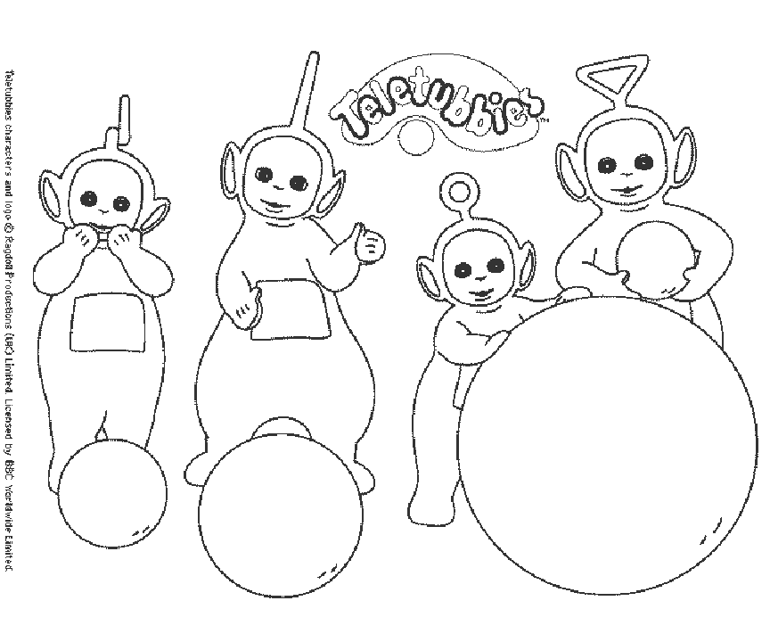 Dibujo para colorear: Teletubbies (Dibujos animados) #49665 - Dibujos para Colorear e Imprimir Gratis