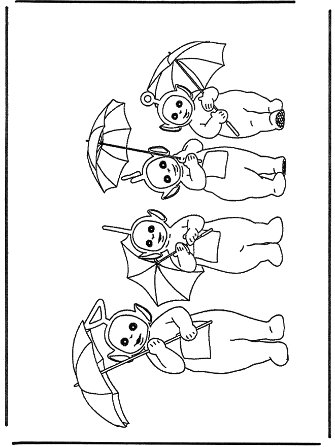 Dibujo para colorear: Teletubbies (Dibujos animados) #49674 - Dibujos para Colorear e Imprimir Gratis