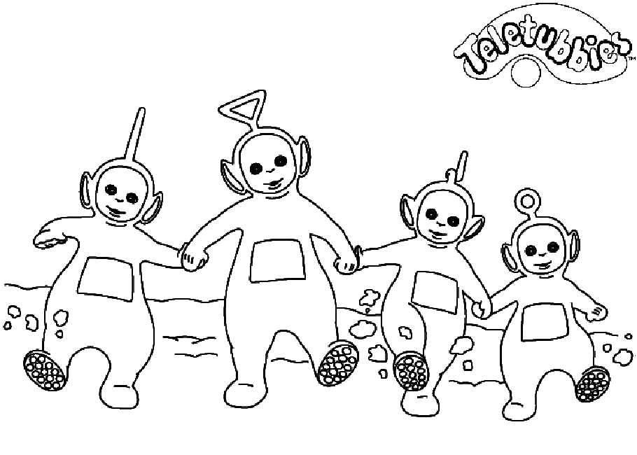 Dibujo para colorear: Teletubbies (Dibujos animados) #49685 - Dibujos para Colorear e Imprimir Gratis