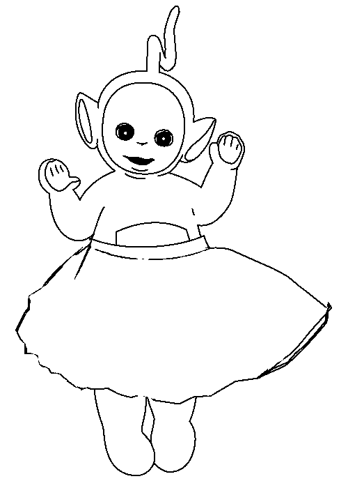 Dibujo para colorear: Teletubbies (Dibujos animados) #49697 - Dibujos para Colorear e Imprimir Gratis