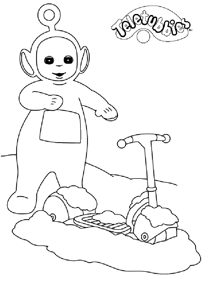 Dibujo para colorear: Teletubbies (Dibujos animados) #49698 - Dibujos para Colorear e Imprimir Gratis