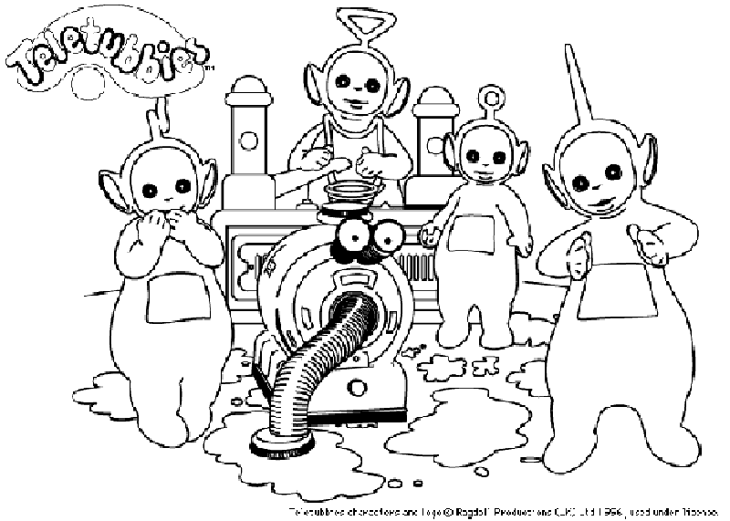 Dibujo para colorear: Teletubbies (Dibujos animados) #49700 - Dibujos para Colorear e Imprimir Gratis