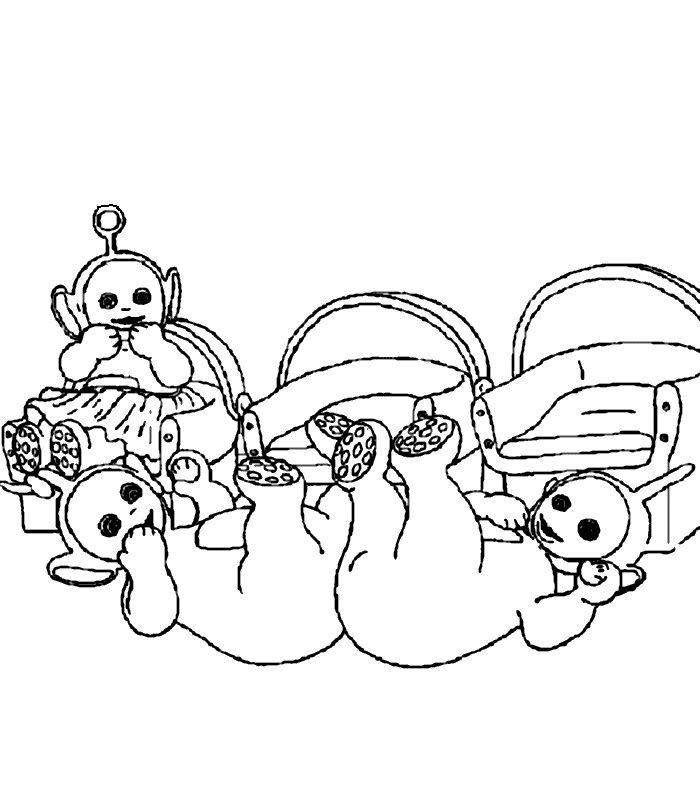 Dibujo para colorear: Teletubbies (Dibujos animados) #49719 - Dibujos para Colorear e Imprimir Gratis