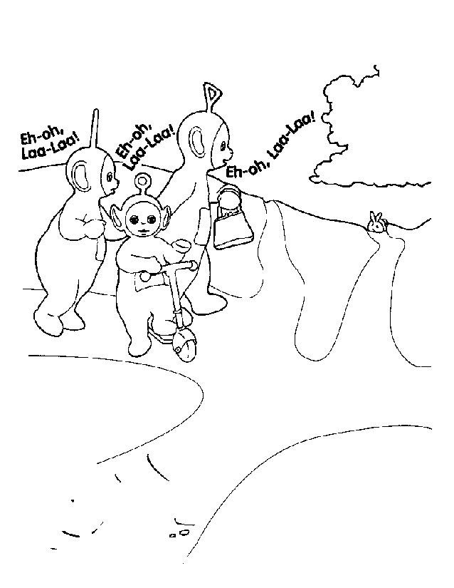 Dibujo para colorear: Teletubbies (Dibujos animados) #49727 - Dibujos para Colorear e Imprimir Gratis