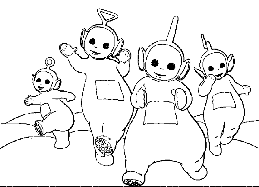 Dibujo para colorear: Teletubbies (Dibujos animados) #49739 - Dibujos para Colorear e Imprimir Gratis