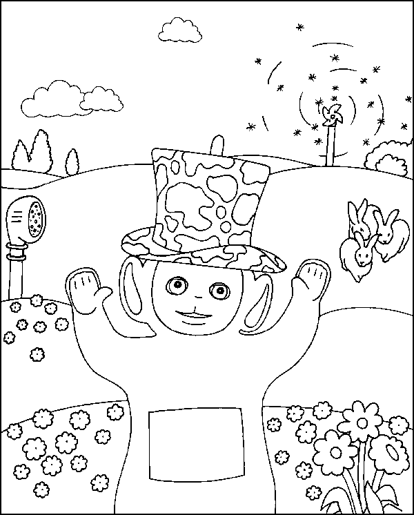 Dibujo para colorear: Teletubbies (Dibujos animados) #49756 - Dibujos para Colorear e Imprimir Gratis