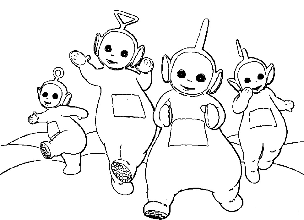 Dibujo para colorear: Teletubbies (Dibujos animados) #49765 - Dibujos para Colorear e Imprimir Gratis