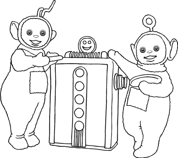 Dibujo para colorear: Teletubbies (Dibujos animados) #49774 - Dibujos para Colorear e Imprimir Gratis