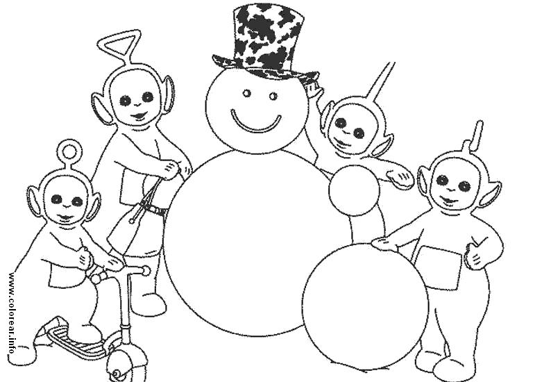 Dibujo para colorear: Teletubbies (Dibujos animados) #49783 - Dibujos para Colorear e Imprimir Gratis