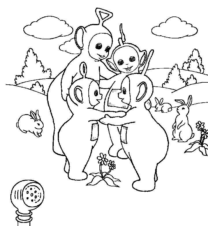 Dibujo para colorear: Teletubbies (Dibujos animados) #49806 - Dibujos para Colorear e Imprimir Gratis