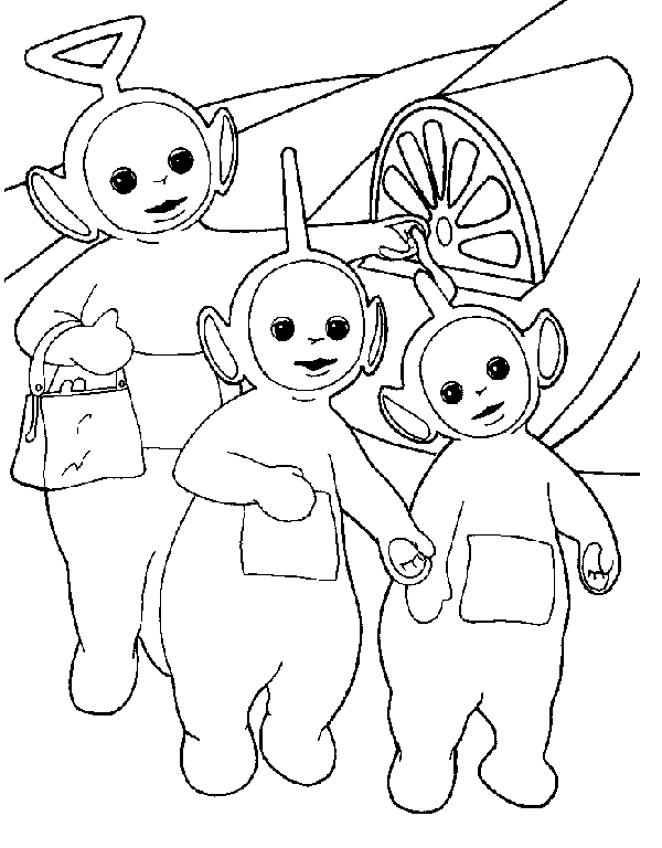 Dibujo para colorear: Teletubbies (Dibujos animados) #49839 - Dibujos para Colorear e Imprimir Gratis