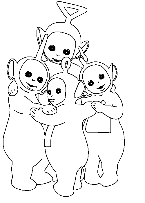 Dibujo para colorear: Teletubbies (Dibujos animados) #49840 - Dibujos para Colorear e Imprimir Gratis