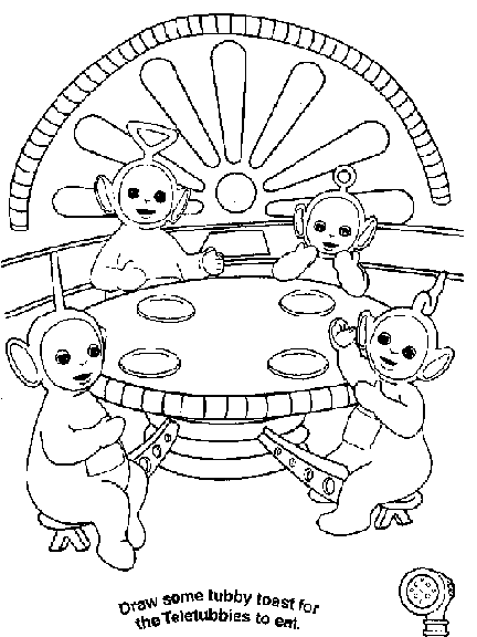 Dibujo para colorear: Teletubbies (Dibujos animados) #49844 - Dibujos para Colorear e Imprimir Gratis