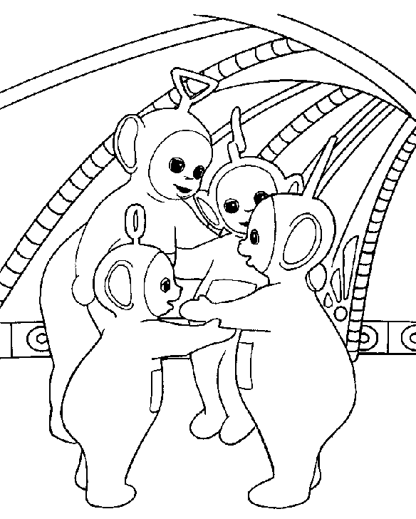 Dibujo para colorear: Teletubbies (Dibujos animados) #49846 - Dibujos para Colorear e Imprimir Gratis