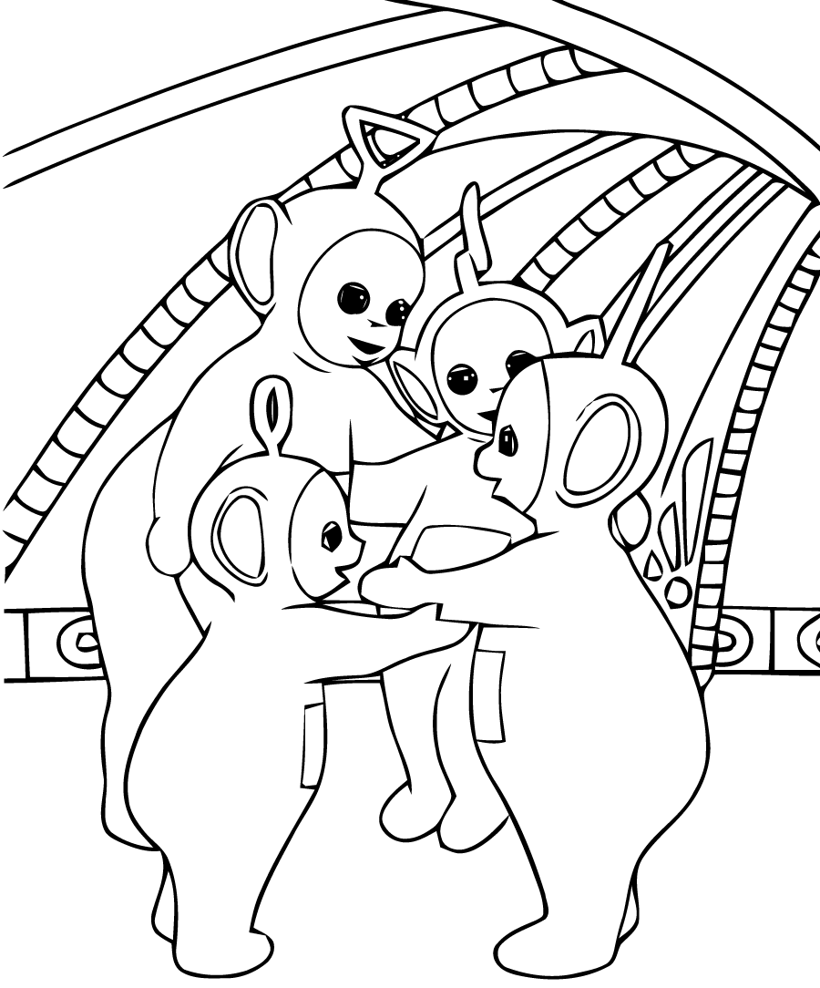 Dibujo para colorear: Teletubbies (Dibujos animados) #49847 - Dibujos para Colorear e Imprimir Gratis