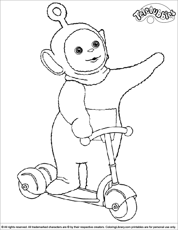 Dibujo para colorear: Teletubbies (Dibujos animados) #49857 - Dibujos para Colorear e Imprimir Gratis