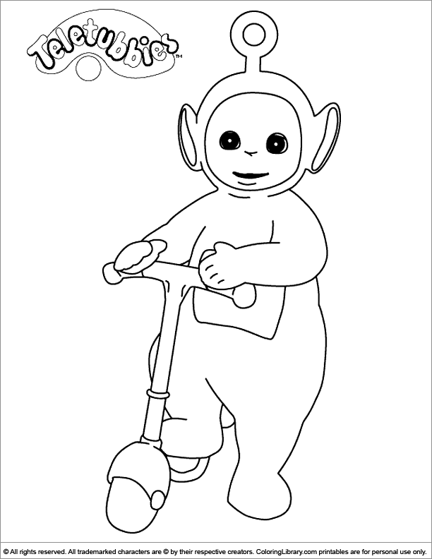 Dibujo para colorear: Teletubbies (Dibujos animados) #49858 - Dibujos para Colorear e Imprimir Gratis