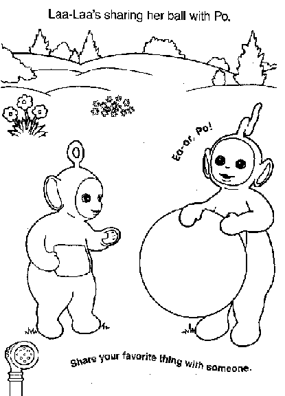 Dibujo para colorear: Teletubbies (Dibujos animados) #49873 - Dibujos para Colorear e Imprimir Gratis