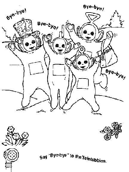 Dibujo para colorear: Teletubbies (Dibujos animados) #49881 - Dibujos para Colorear e Imprimir Gratis