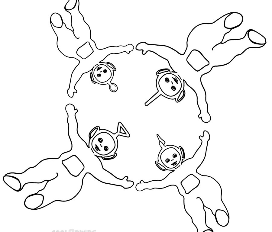 Dibujo para colorear: Teletubbies (Dibujos animados) #49882 - Dibujos para Colorear e Imprimir Gratis