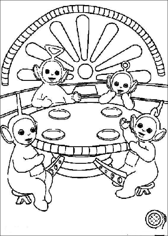 Dibujo para colorear: Teletubbies (Dibujos animados) #49897 - Dibujos para Colorear e Imprimir Gratis