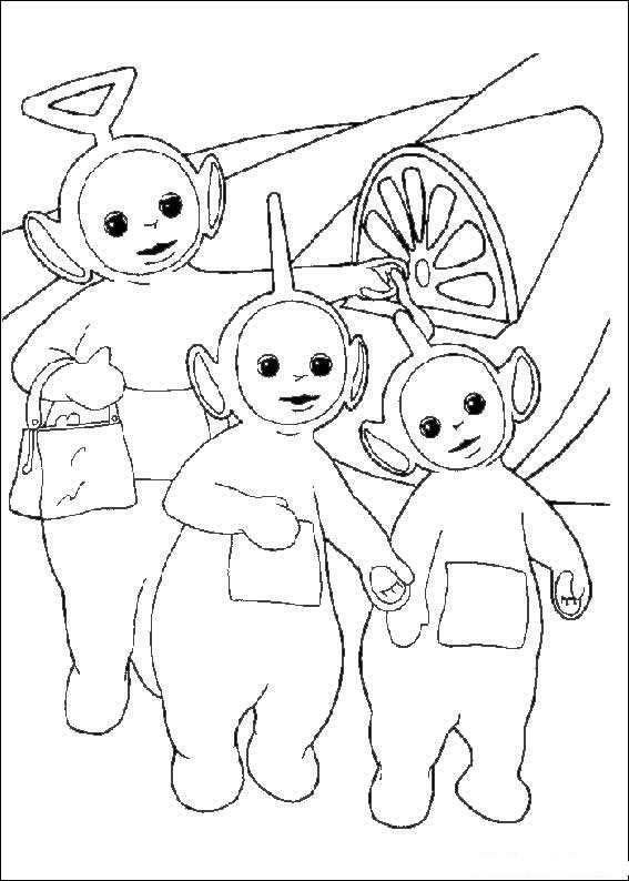 Dibujo para colorear: Teletubbies (Dibujos animados) #49917 - Dibujos para Colorear e Imprimir Gratis