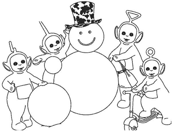 Dibujo para colorear: Teletubbies (Dibujos animados) #49919 - Dibujos para Colorear e Imprimir Gratis